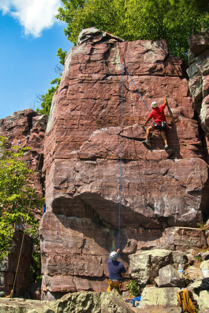 rock climbing